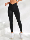 Seamless High Waist Yoga Leggings (Red & Black)