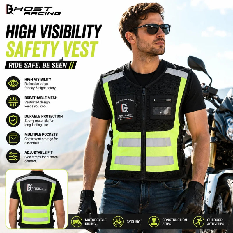 Ghost Racing Reflective Cycling Vest