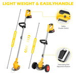 Cordless Electric Lawn Mower Weed Whacker