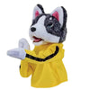Kung Fu Husky Handpuppe mit Boxhandschuhen