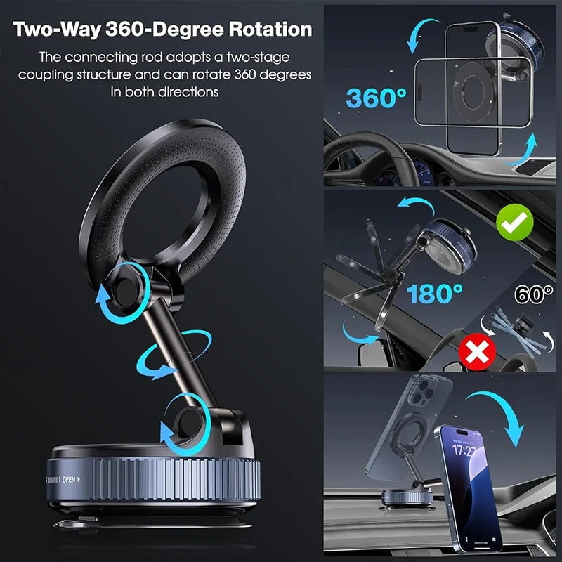Magnetic Vacuum Suction Phone Holder