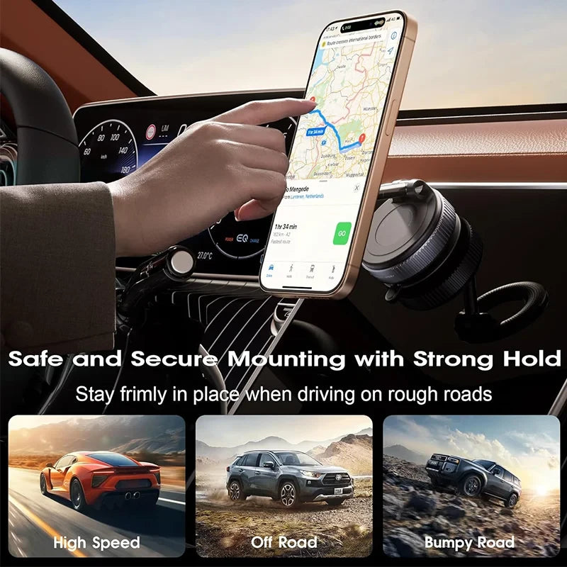 Magnetic Vacuum Suction Phone Holder