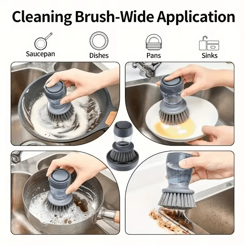 Dishwashing Brush with Soap Dispenser