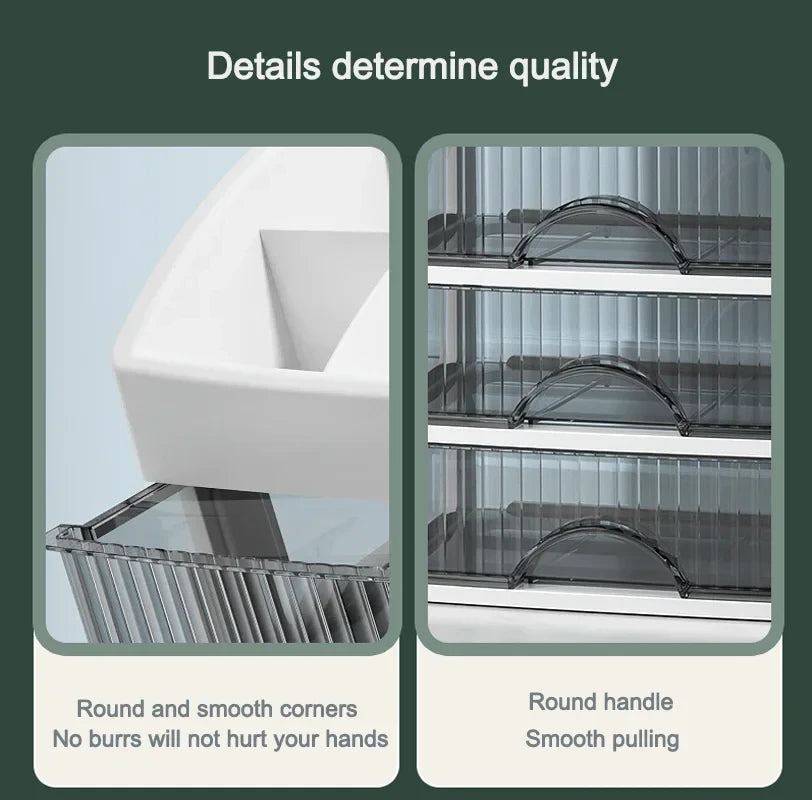 Plastic Multi Layer Cosmetic Storage Box
