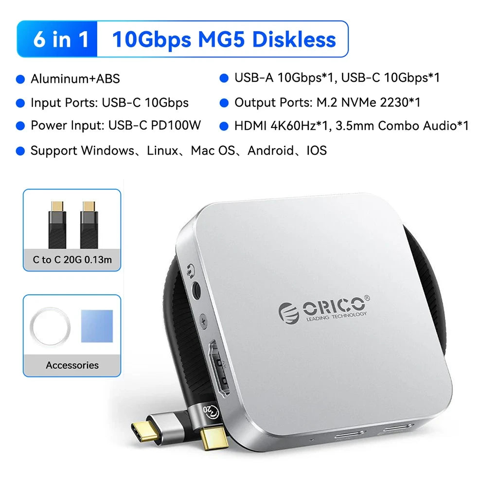 Magnetic NVMe SSD Docking Station