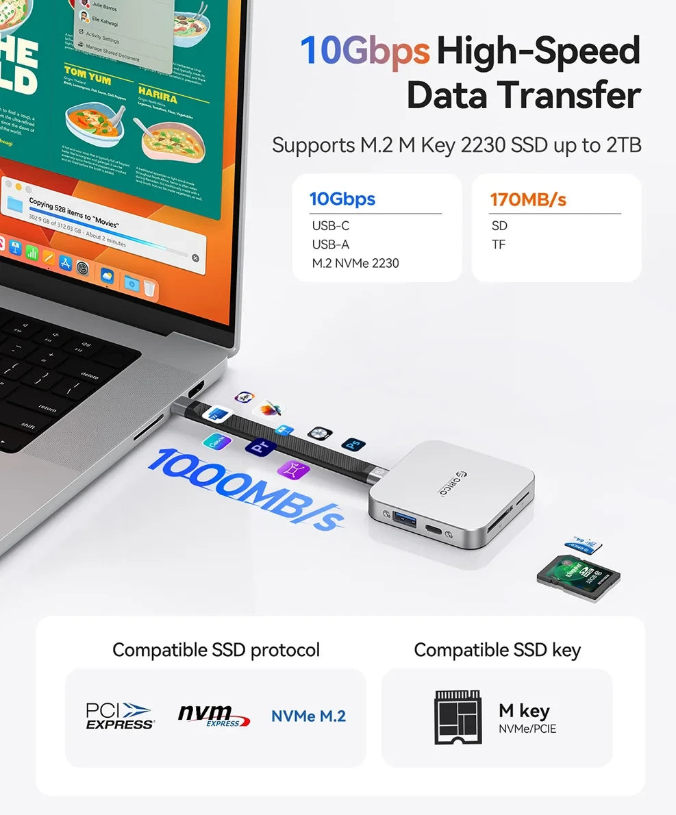 Magnetic NVMe SSD Docking Station