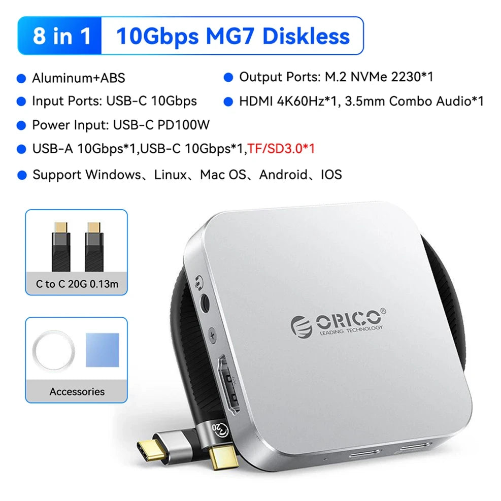 Magnetic NVMe SSD Docking Station