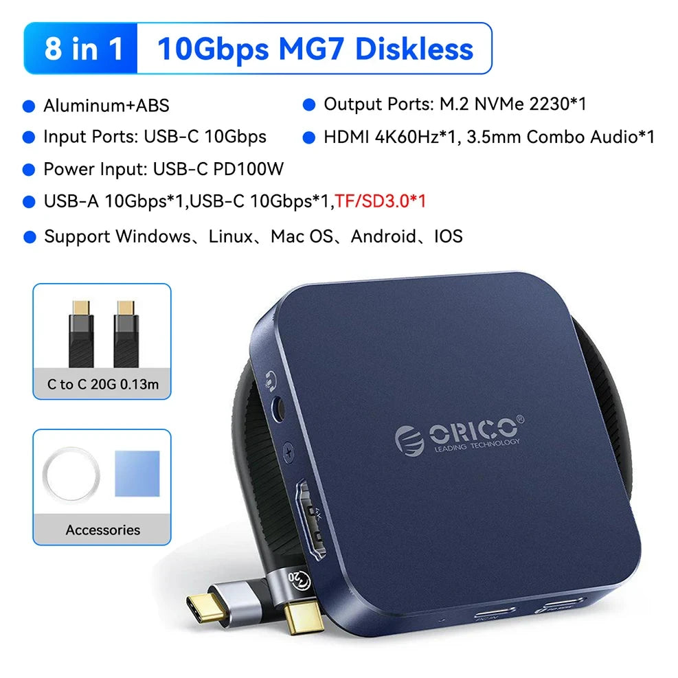 Magnetic NVMe SSD Docking Station