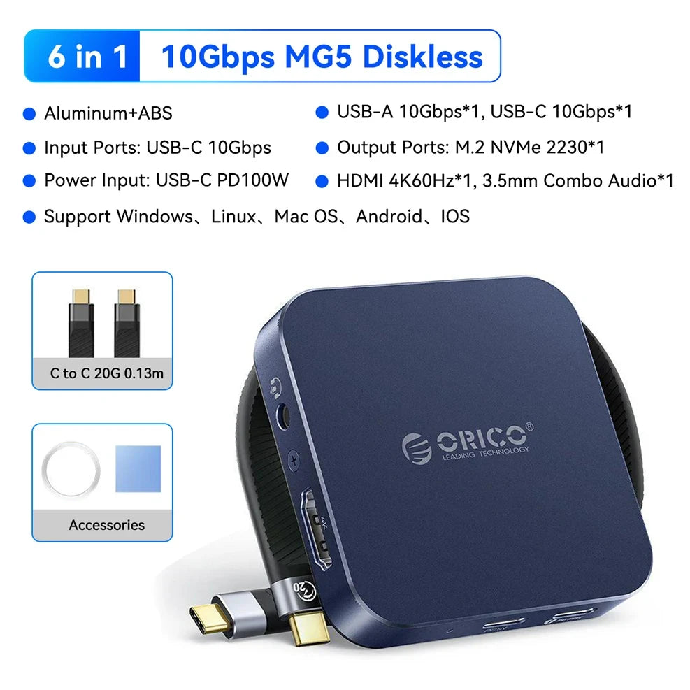 Magnetic NVMe SSD Docking Station