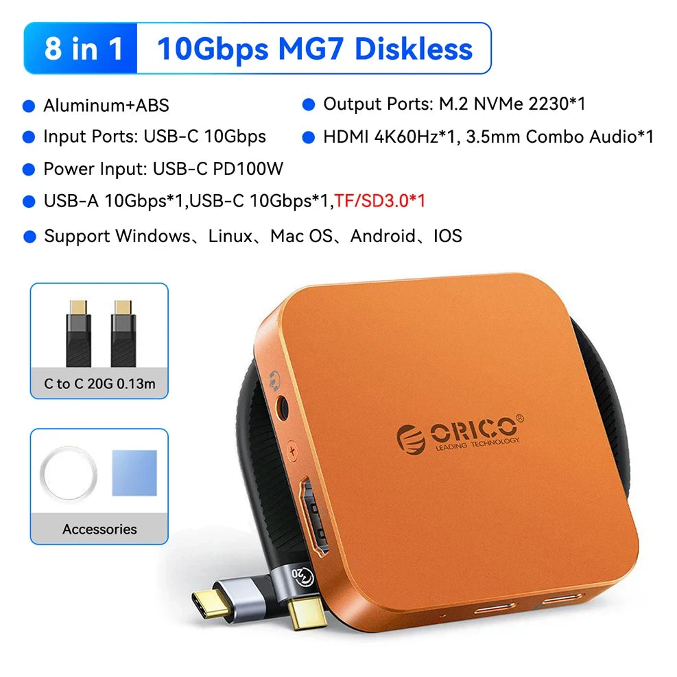 Magnetic NVMe SSD Docking Station