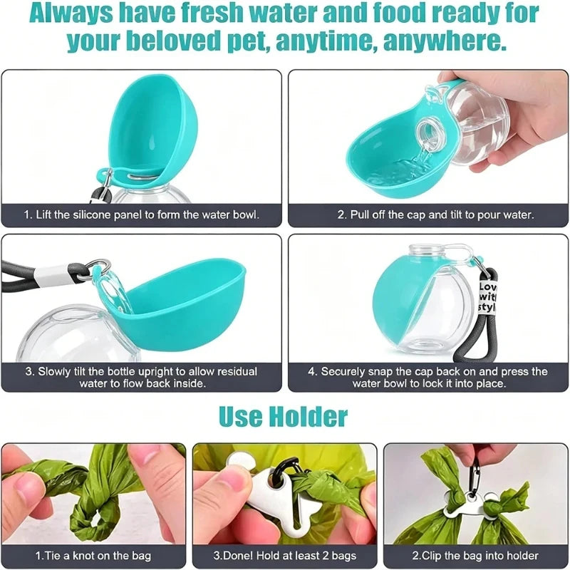 Foldable Travel Dog Water Bottle