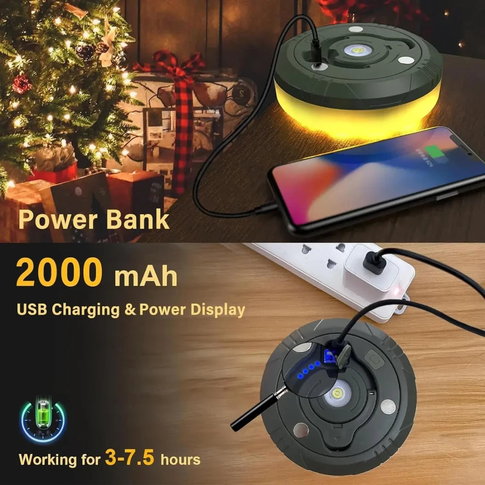 4-in-1 Camping Light and Reel String Lights