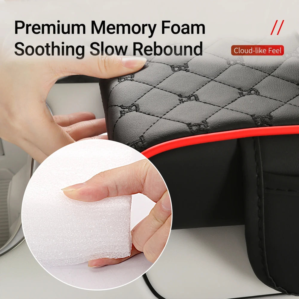 Car Armrest Cushion with Storage