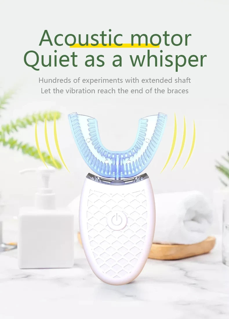 Silicone Sonic Electric U-Type Toothbrush