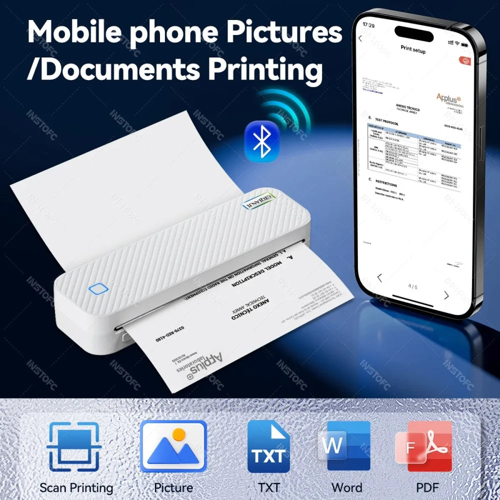 Portable Bluetooth Thermal Printer