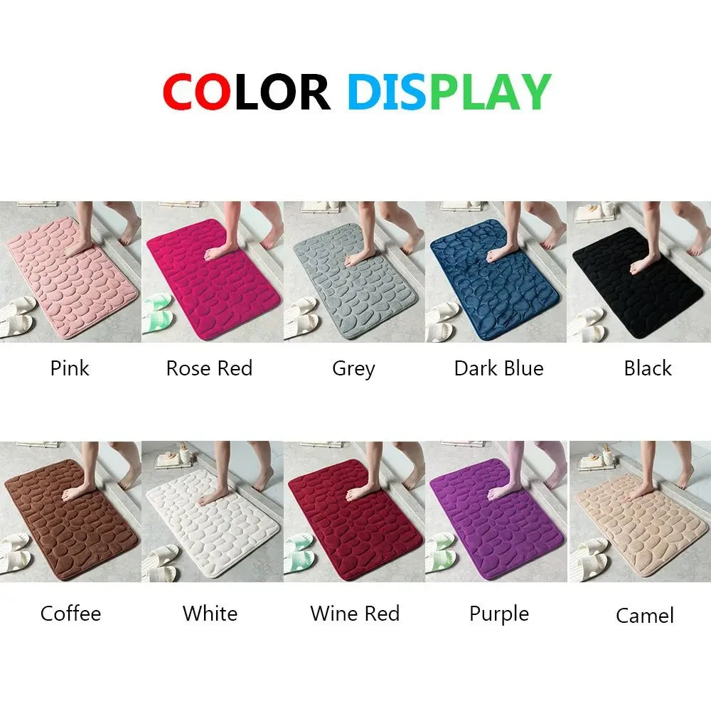 Cobblestone Memory Foam Bath Mat