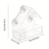 Clear Acrylic Window Bird Feeder