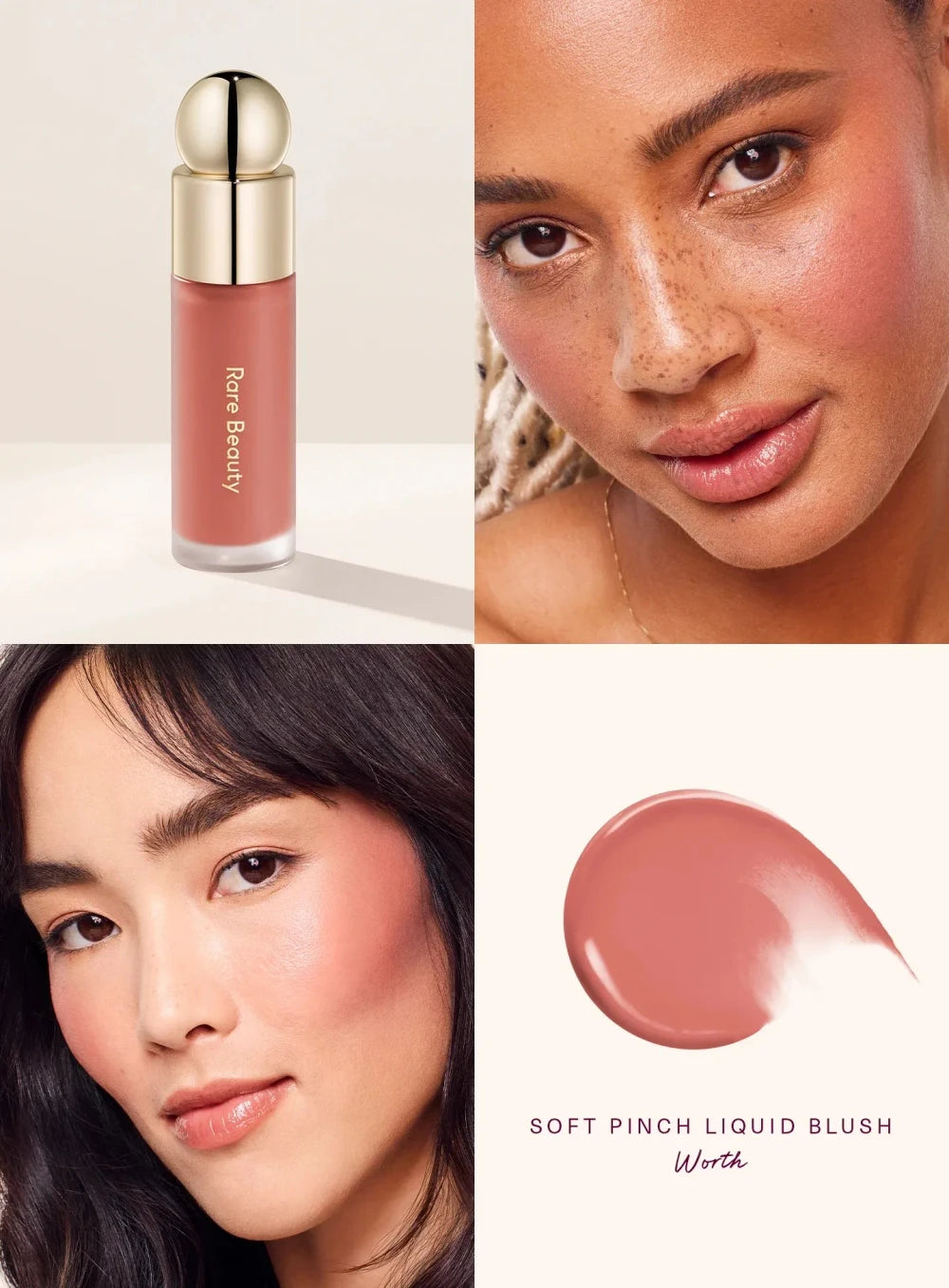 Rare Beauty Tinted Lip Oil and Liquid Blush Makeup Set