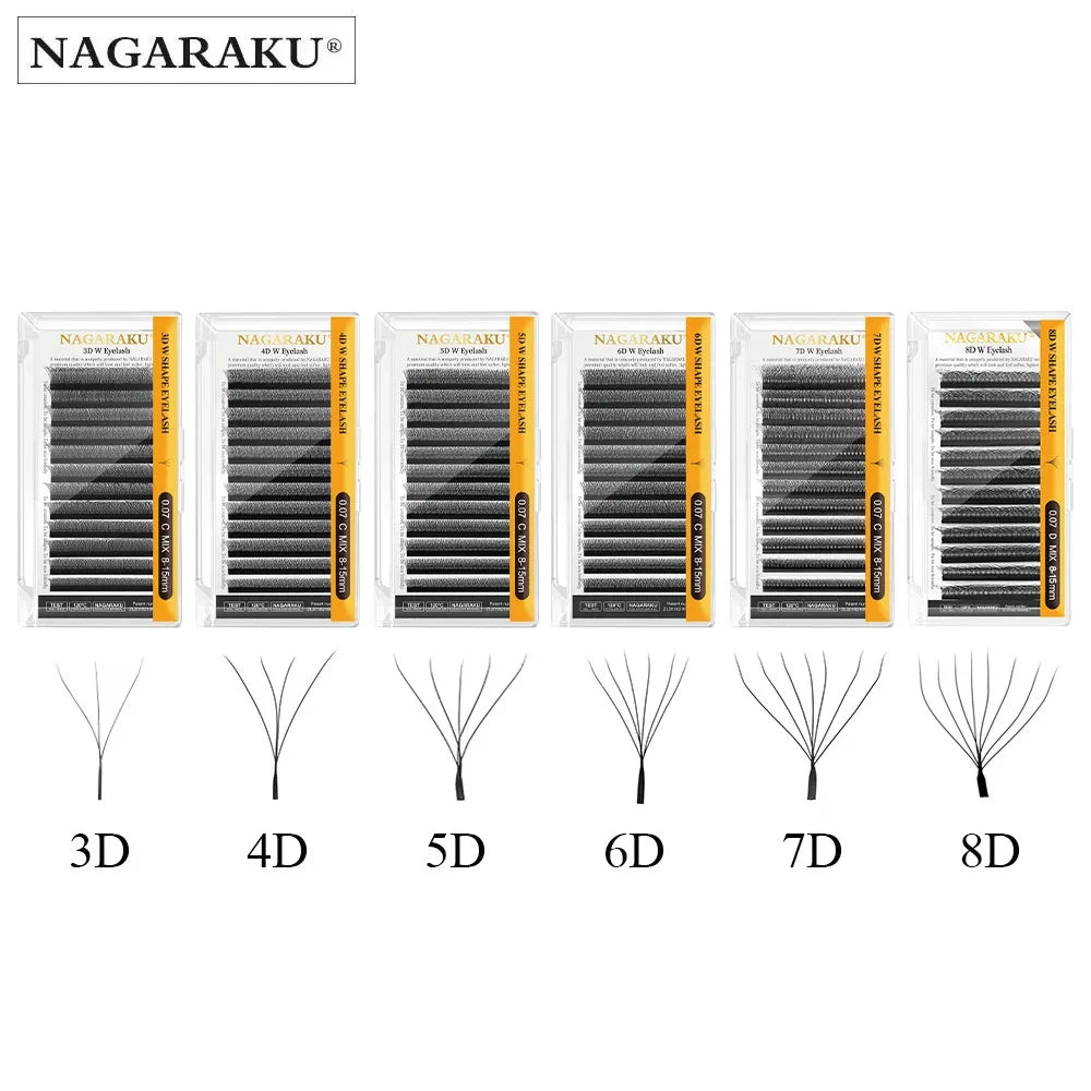 W Shape Eyelash Extension Fans