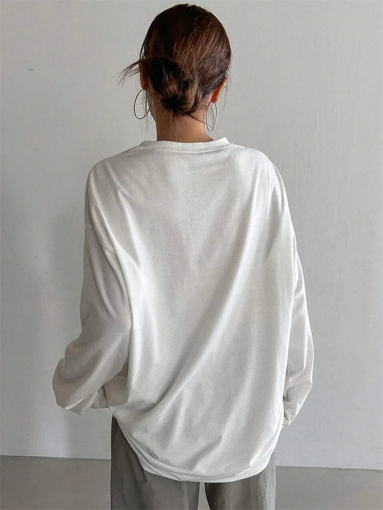 Basic Long Sleeve Loose Tee