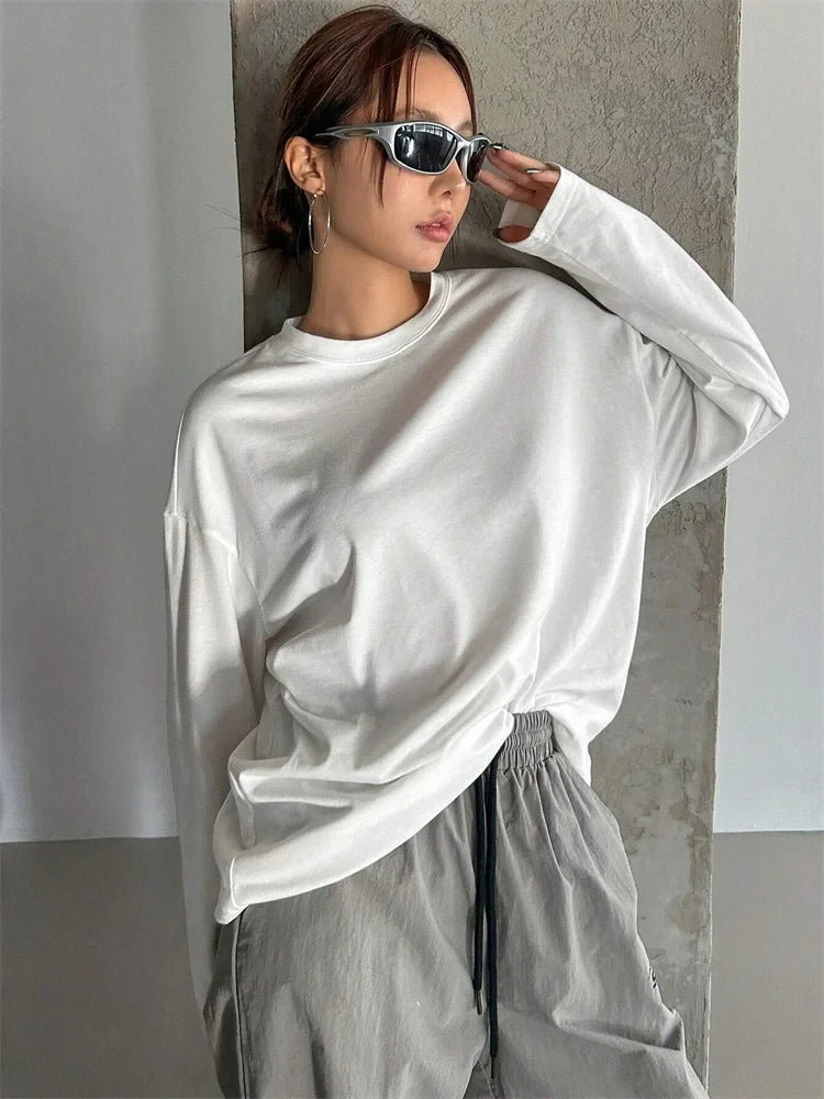 Basic Long Sleeve Loose Tee