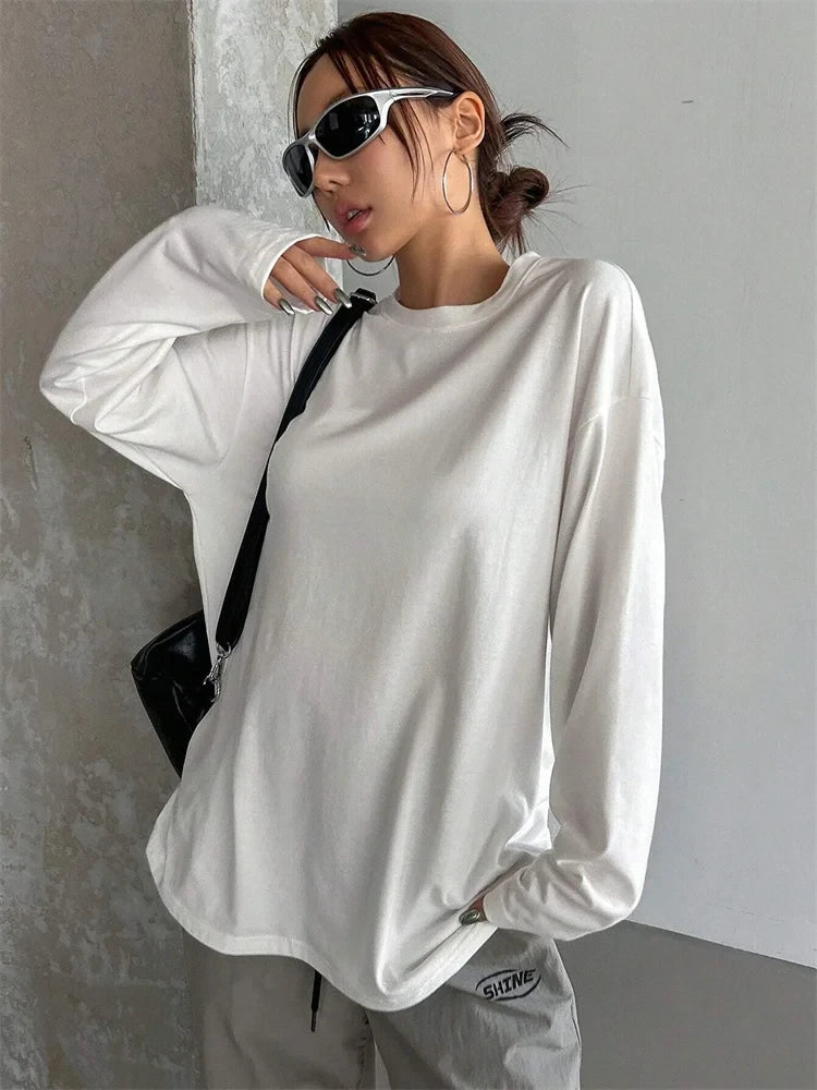 Basic Long Sleeve Loose Tee