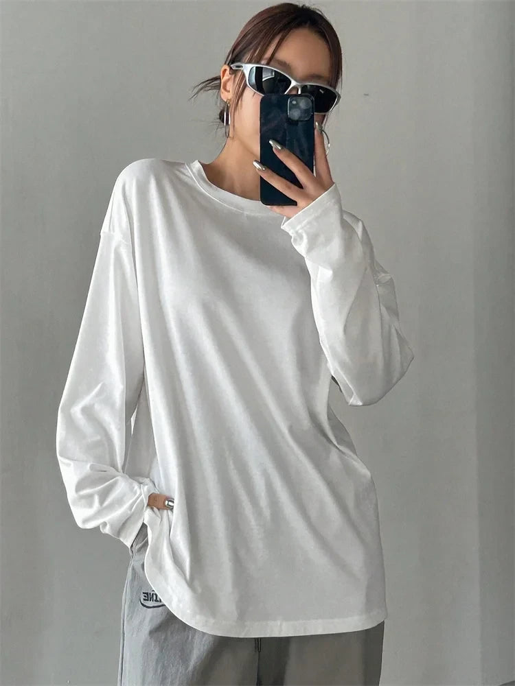Basic Long Sleeve Loose Tee