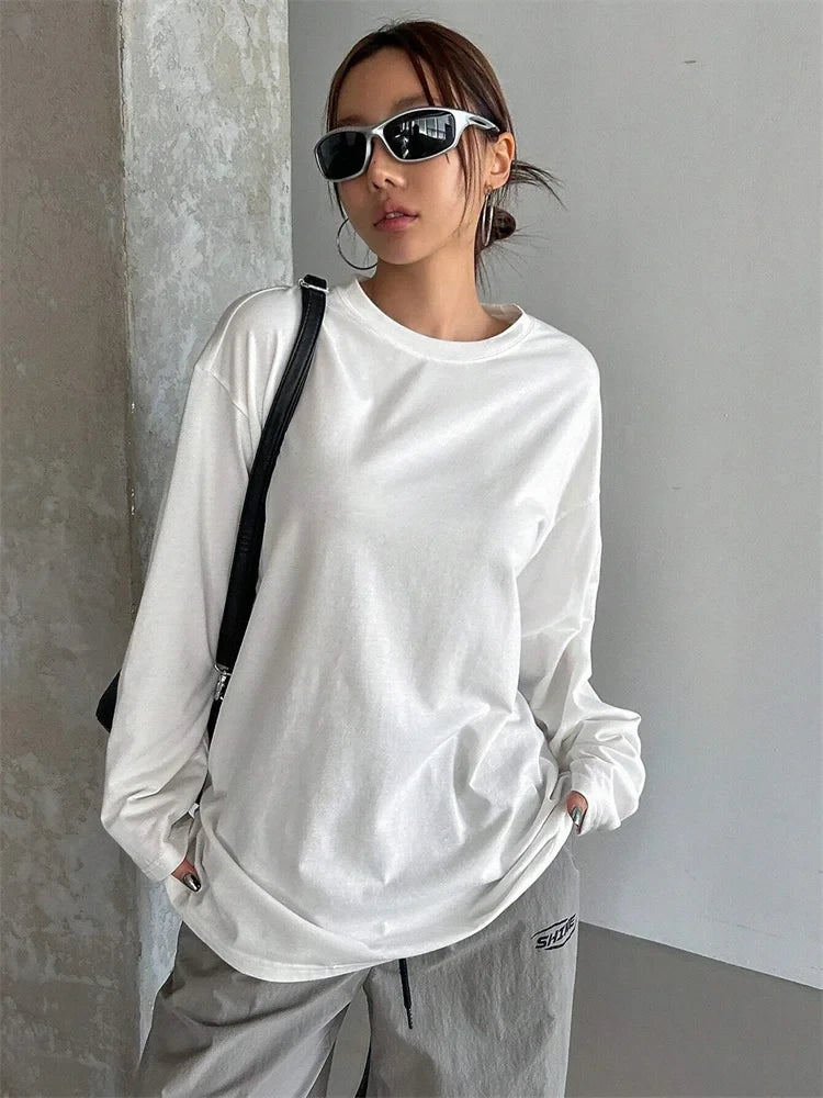 Basic Long Sleeve Loose Tee