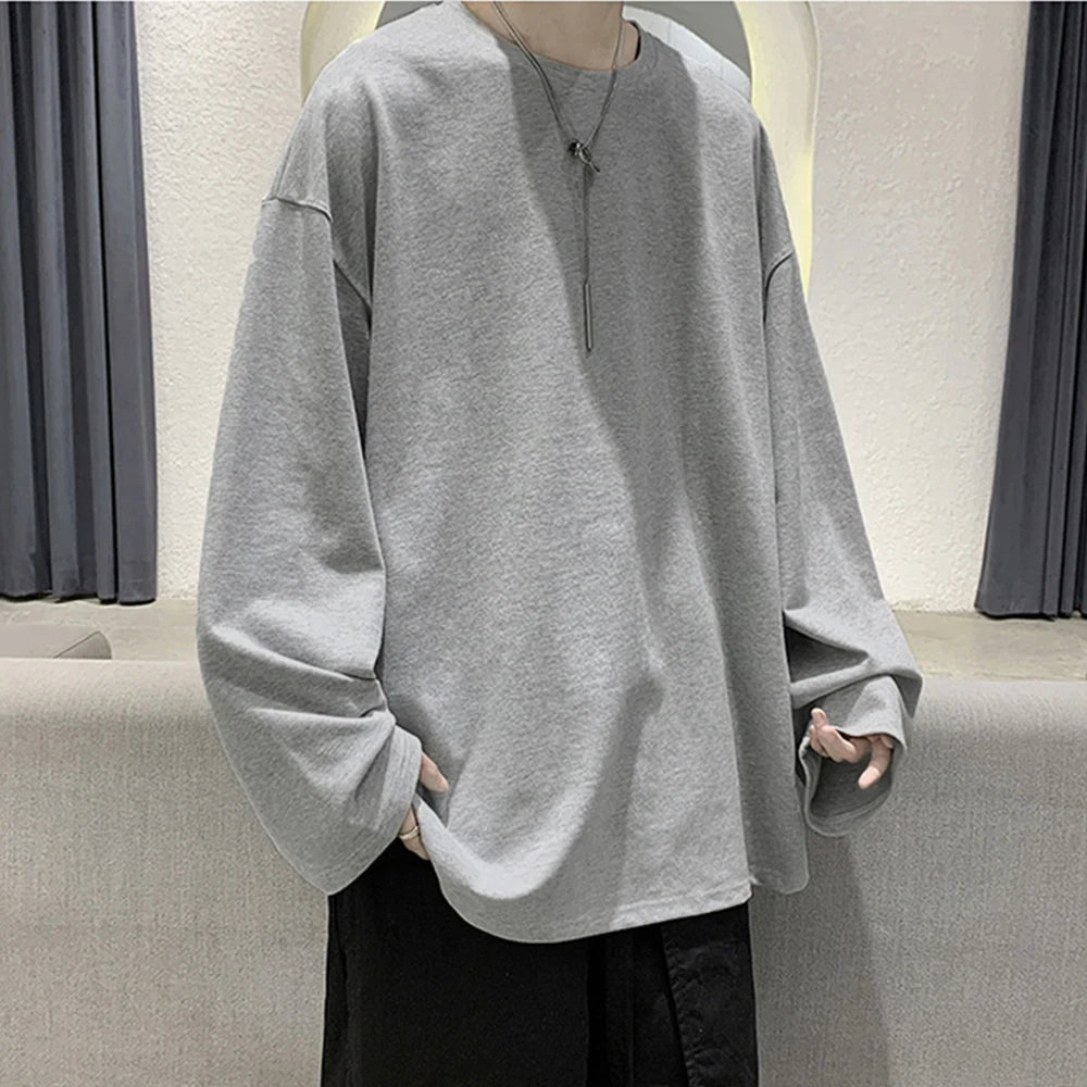 Cotton Oversize Long Sleeve T-Shirt