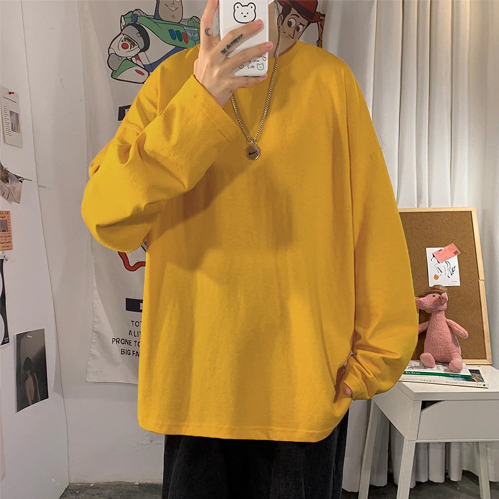 Cotton Oversize Long Sleeve T-Shirt