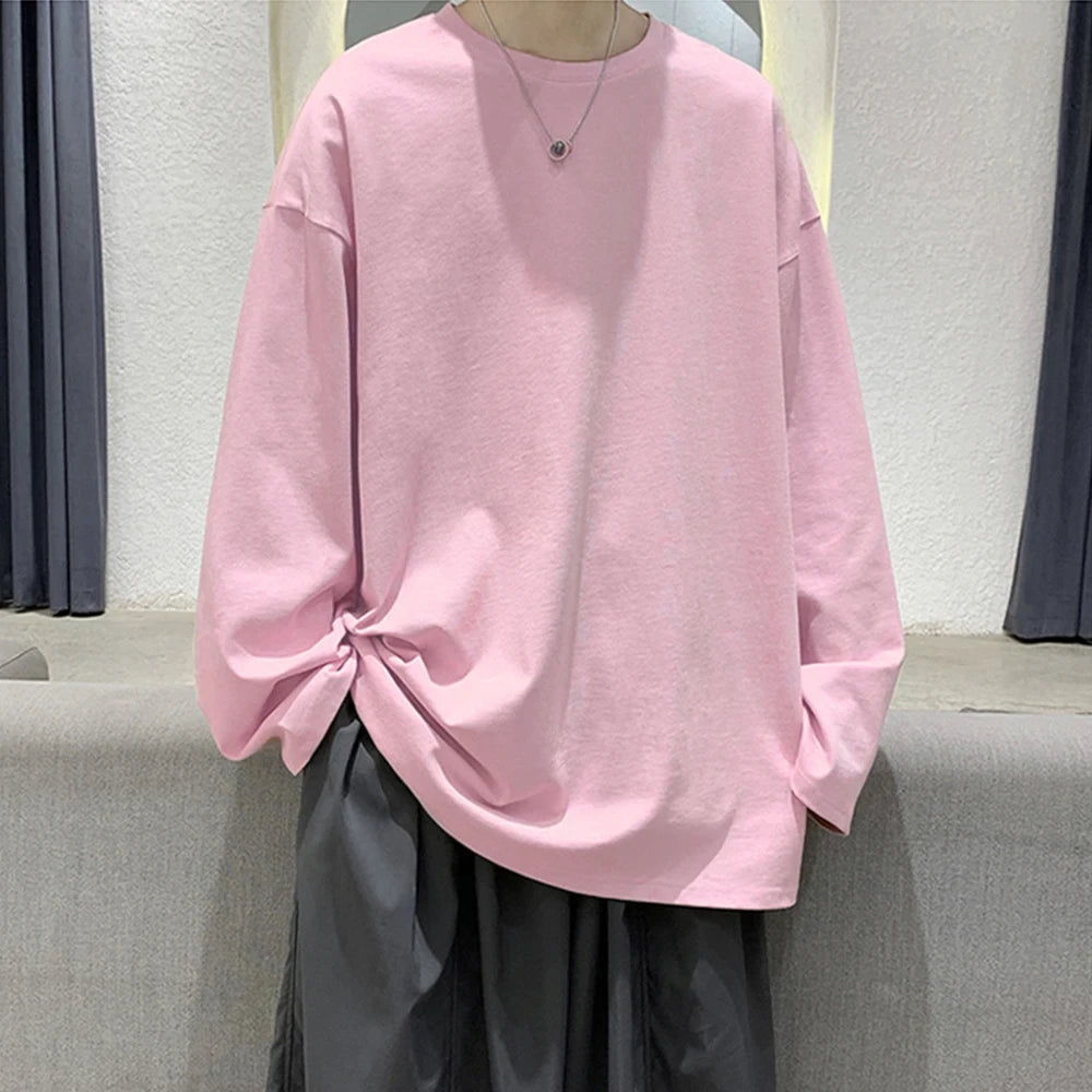 Cotton Oversize Long Sleeve T-Shirt