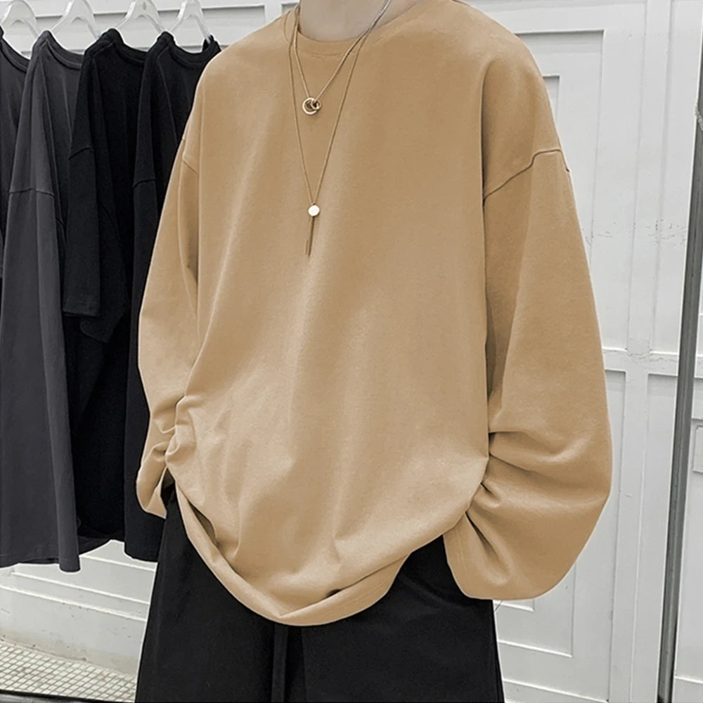 Cotton Oversize Long Sleeve T-Shirt