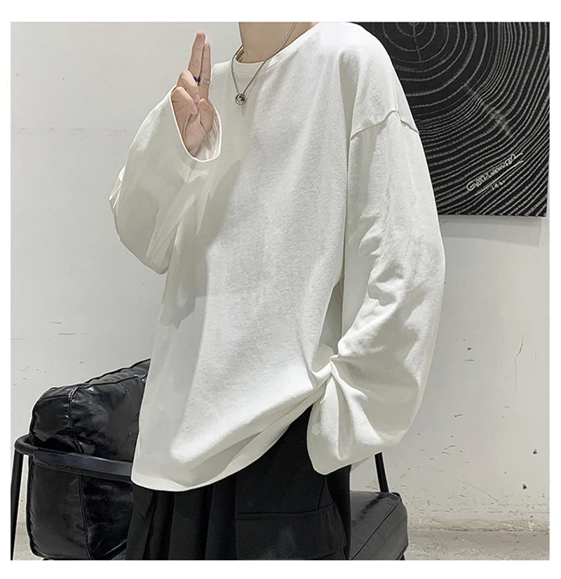 Cotton Oversize Long Sleeve T-Shirt