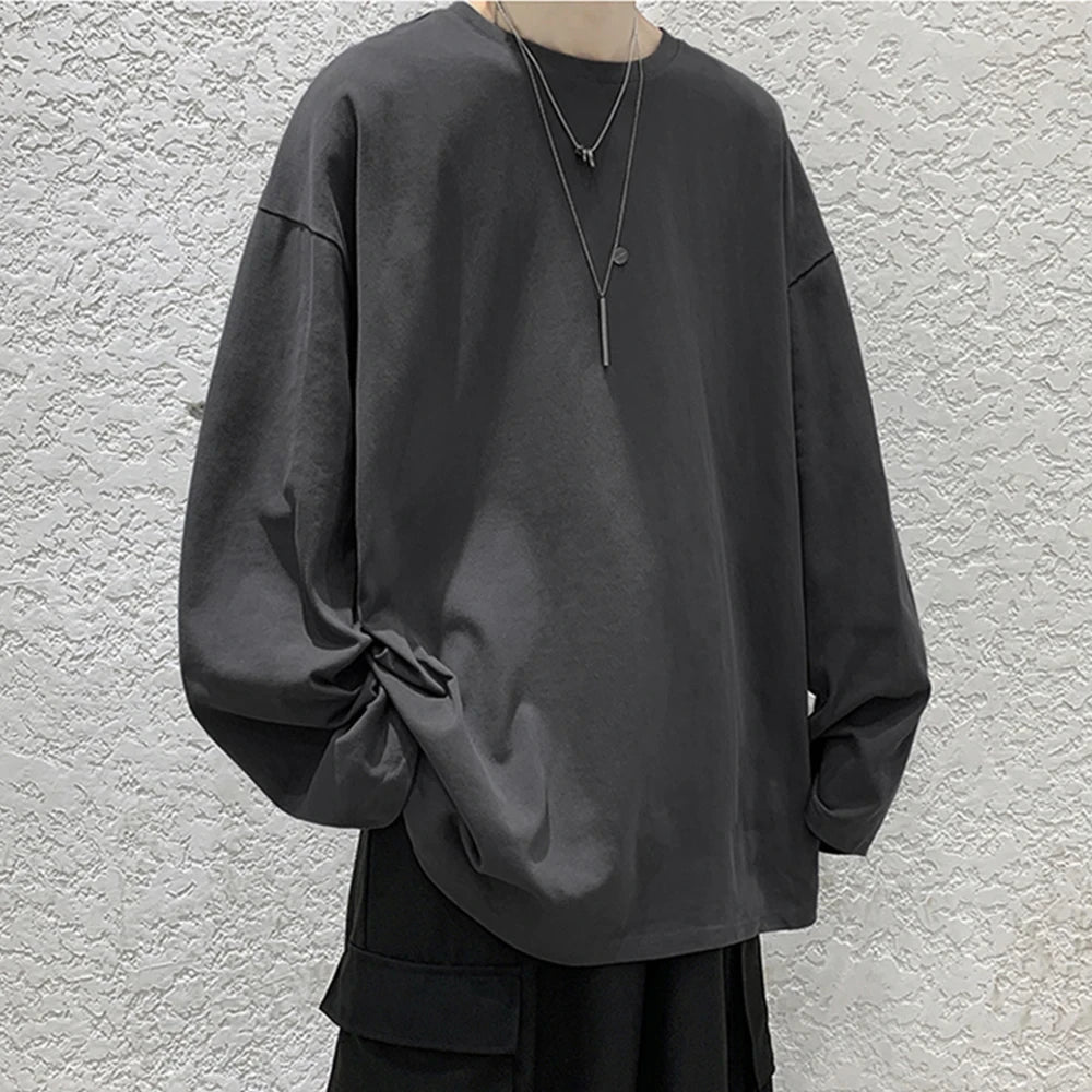 Cotton Oversize Long Sleeve T-Shirt