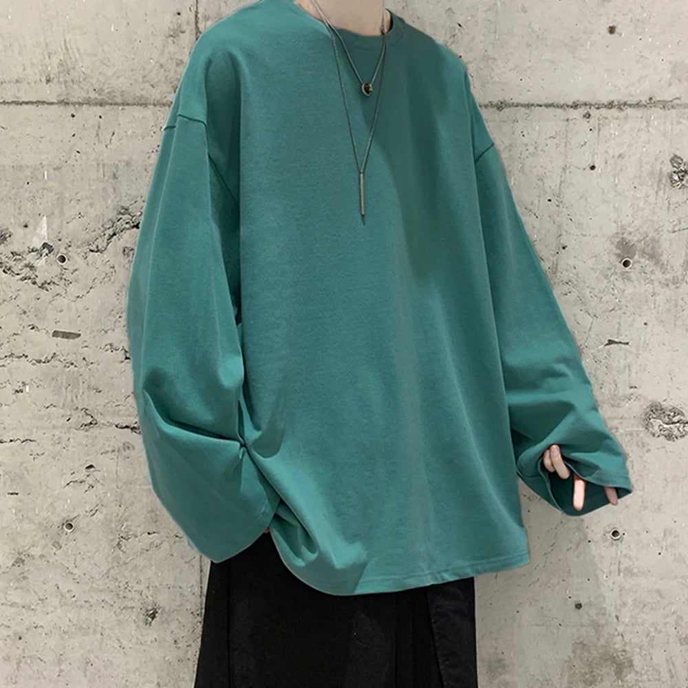 Cotton Oversize Long Sleeve T-Shirt