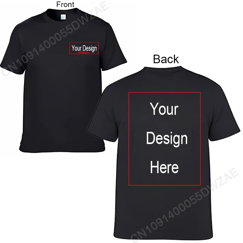 Custom Text Cotton T-Shirt