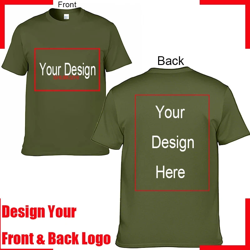 Custom Text Cotton T-Shirt