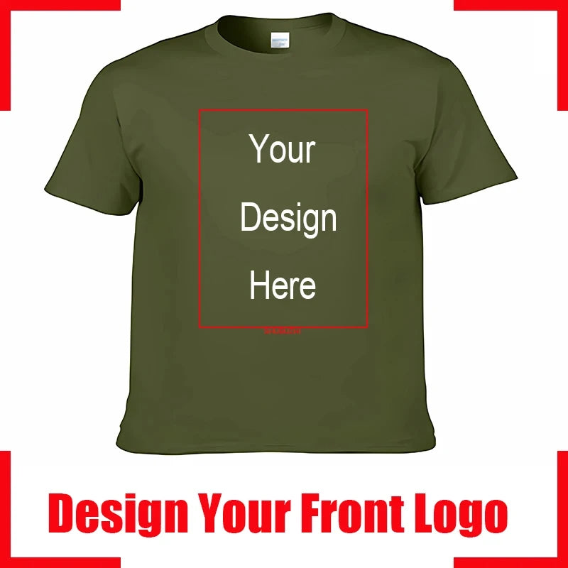 Custom Text Cotton T-Shirt