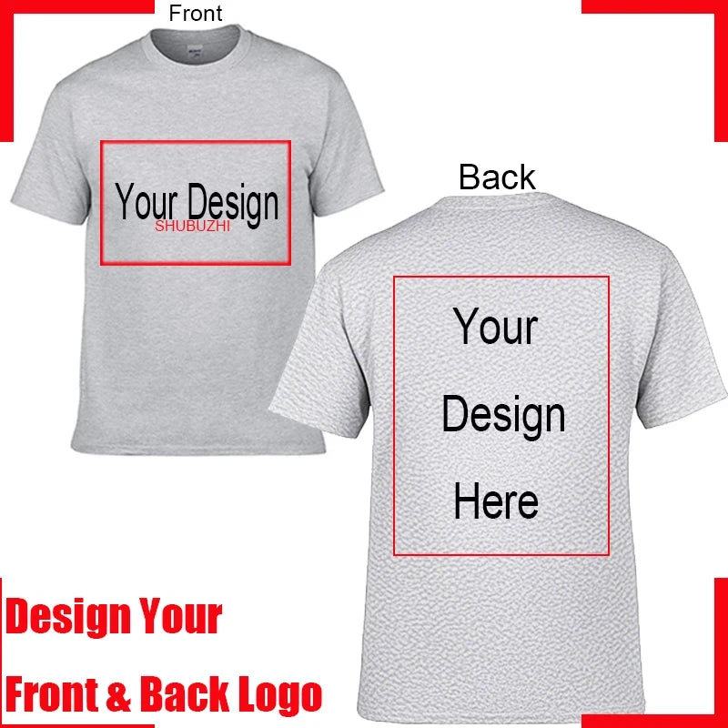 Custom Text Cotton T-Shirt