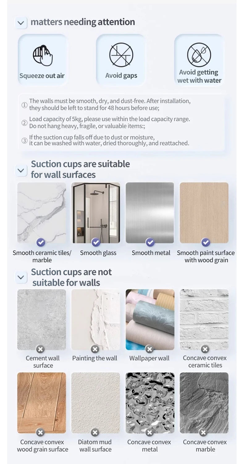 Suction Cup Bathroom Shelf