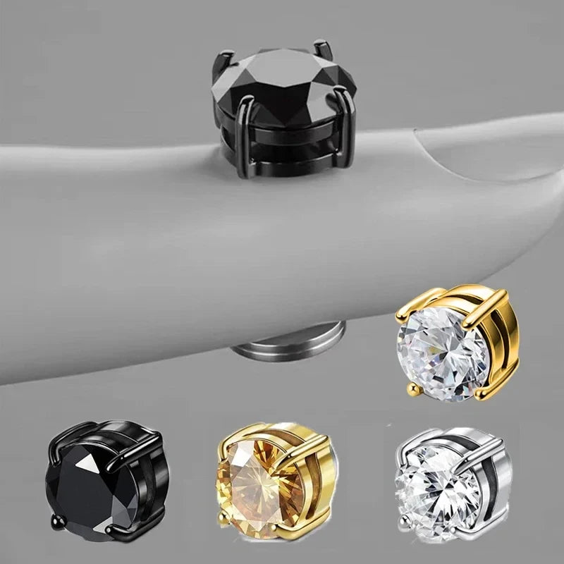 Magnetic Crystal Ear Studs