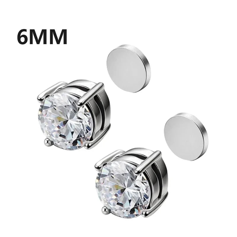 Magnetic Crystal Ear Studs