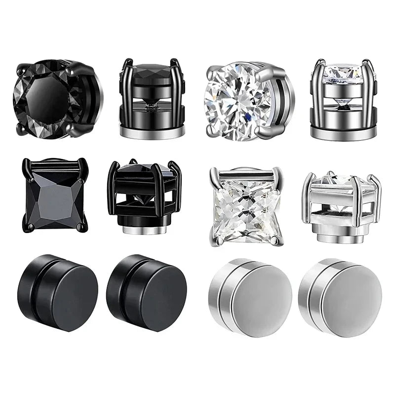 Magnetic Crystal Ear Studs