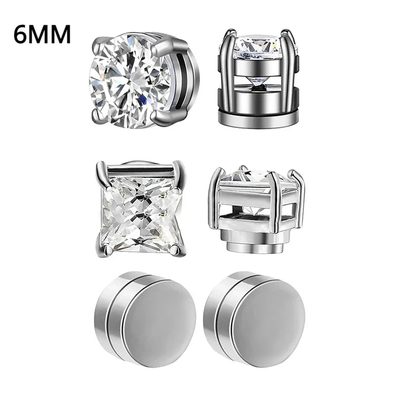 Magnetic Crystal Ear Studs