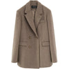 Wool Blend Winter Office Coat
