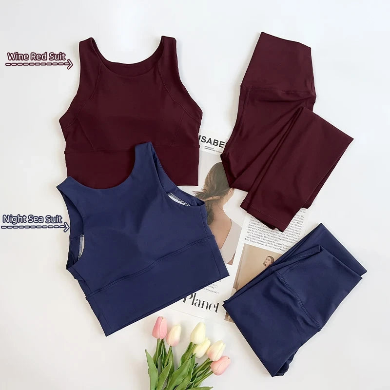 Strap Cross Back Yoga Set
