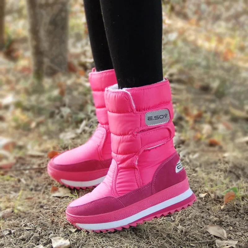 Wasserdichte Gefütterte Damen Winterstiefel