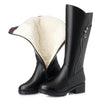 Gefütterte Damen Lederstiefel