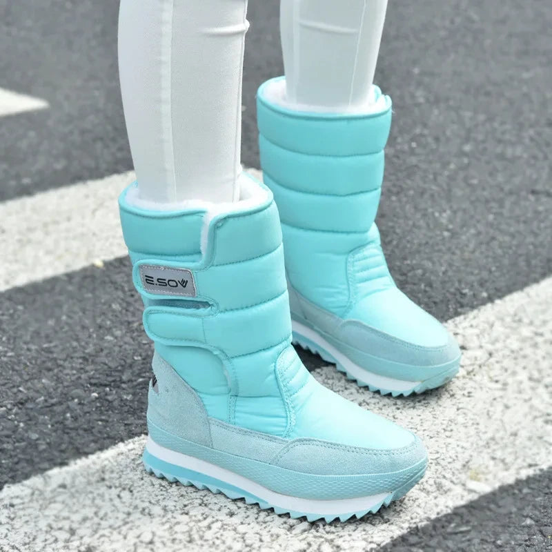 Wasserdichte Gefütterte Damen Winterstiefel