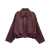 Faux Suede Bomber Jacket
